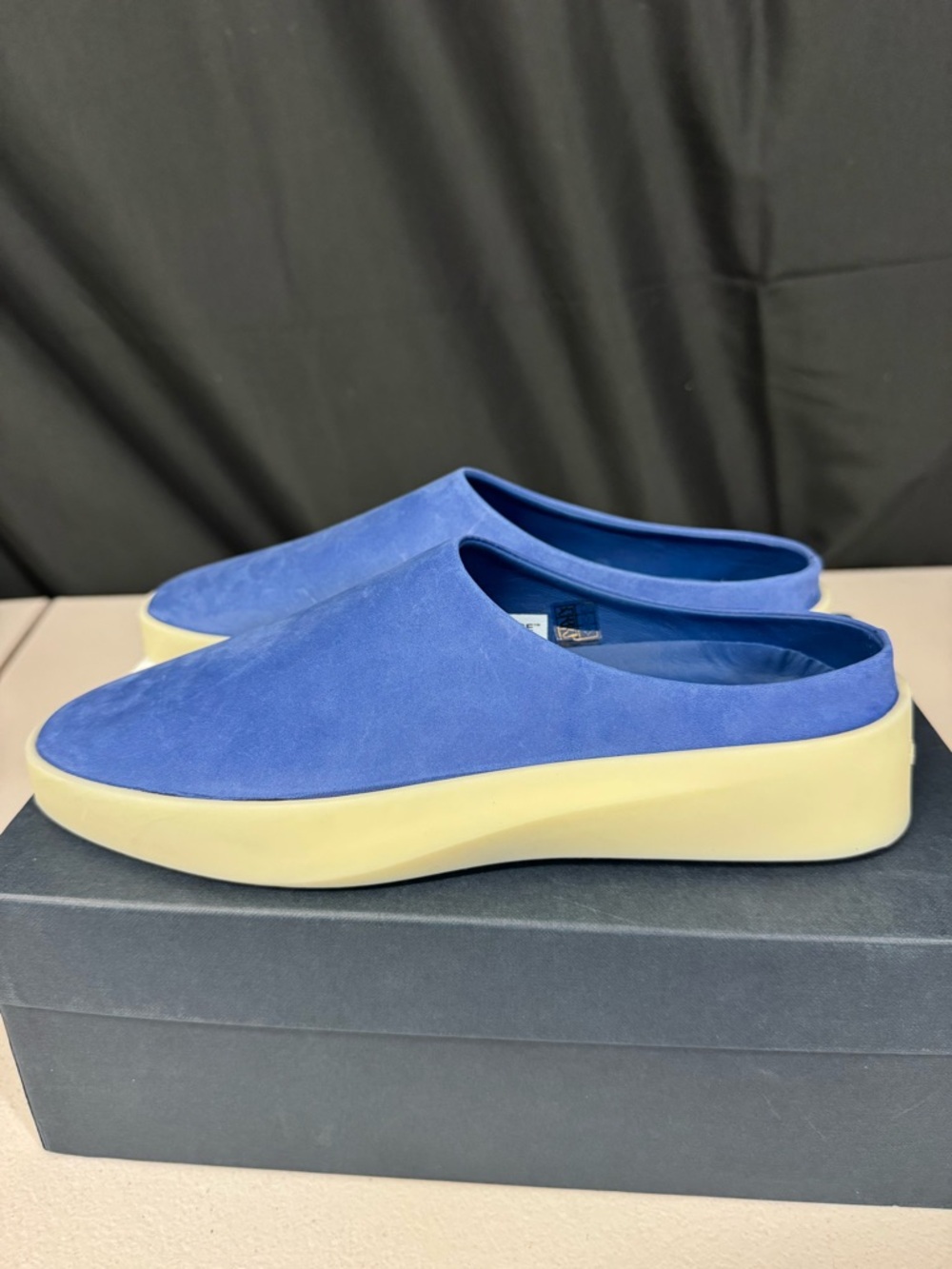 Blue Slip-On Suede Sneakers - Picture 7 of 8